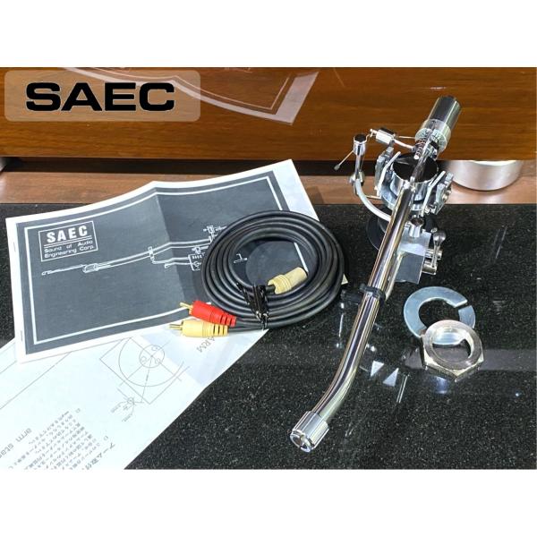 トーンアーム SAEC WE-308 SAECケーブル等付属 リフターオイル補充済み Audio Station