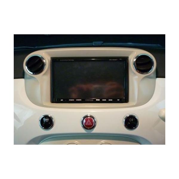 FIAT 500】フィアット500 2DIN ナビ取付キット（ベージュ）【F500-02BE