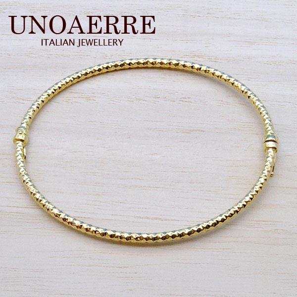 UNOAERRE ウノアエレ【UNOAERRE】K18イエローゴールド バングル 28699  