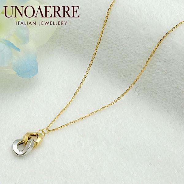 UNOAERRE ウノアエレ【UNOAERRE】 K18/K18WGイエローゴールド/ホワイト  