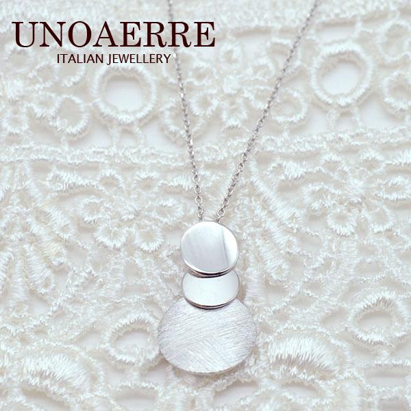 UNOAERRE 18金ホワイトゴールド 天然ダイヤ ネックレス UNOAERRE 18金ホワイトゴールド 天然ダイヤ ネックレス