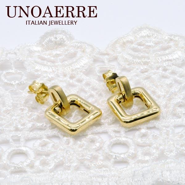 UNOAERRE ウノアエレ K18YGイエローゴールド ピアス #2523 