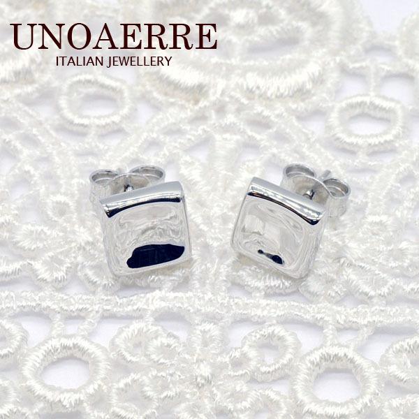 ウノアエレ UNOAERRE K18WGホワイトゴールド ピアス 26173#2556 