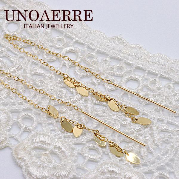 UNOAERRE ウノアエレ K18YGイエローゴールド ピアス 26846#2563