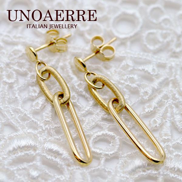 (B091603) K18 YG ピアス UNOAERRE ウノアエレ UNOAERRE ウノアエレ【UNOAERRE】K18イエローゴールド ピアス
