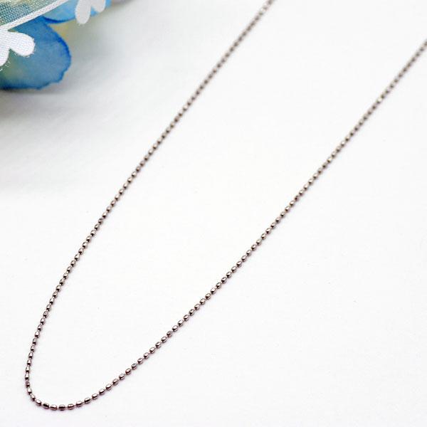 Pt850 プラチナネックレス カットボールチェーン bp486 : ジュエリー  