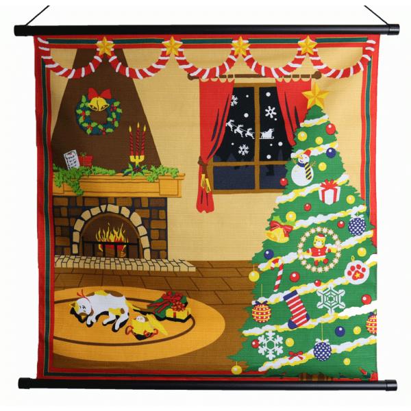 ◆ 布製で季節にあわせて飾れるタペストリーです。玄関やリビング、オフィス、店舗などに、季節のインテリアとして飾っていただきますと、四季が楽しめます。贈り物にも喜ばれると思います。箱はありませんが、ギフト包装は無料でさせていただきます。※棒と...