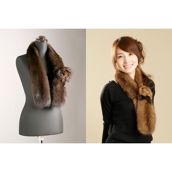 マフラー 毛皮 セーブル ミンク 2種セット ミンク 毛皮 襟巻きストール