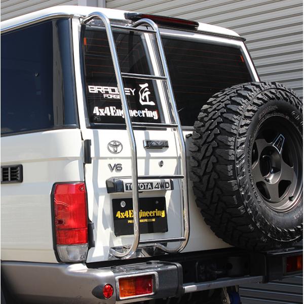 ランクル70 リアラダー ステンレス製 リアラダー 【ステンレスバフ仕上げ】ランドクルーザー70