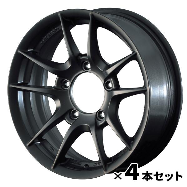 APIO アピオ アルミホイール WILDBOAR Z 16インチ 5.5J 5H PCD139.7 +20 4本セット レイドブラック ジムニー