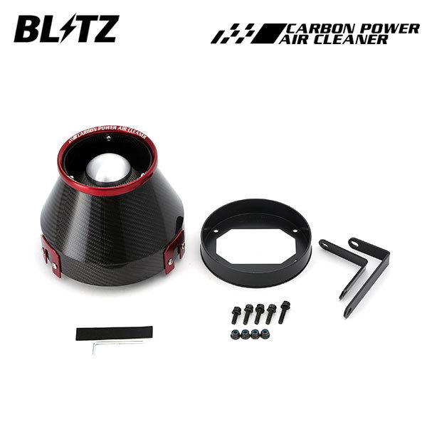 BLITZ ブリッツ カーボンパワーエアクリーナー ランサーエボリューション 7 CT9A H13.2〜H15.1 4G63 GT-A含む