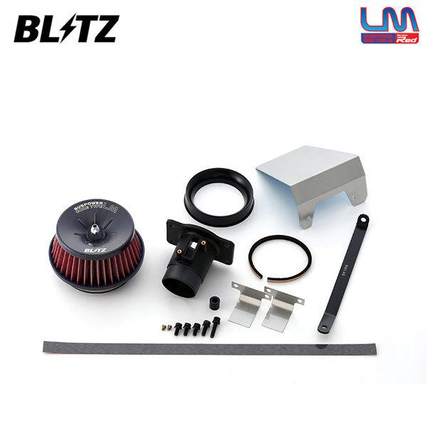 BLITZ ブリッツ サスパワー コアタイプLM レッド エアクリーナー 