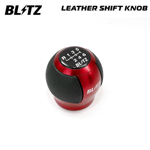 BLITZ（ブリッツ） レザーシフトノブ レッド GRヤリス GXPA16 R2.1