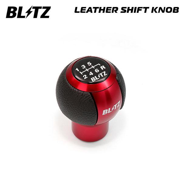BLITZ（ブリッツ） レザーシフトノブ レッド N-ONE JG3 R2.11〜 S07B