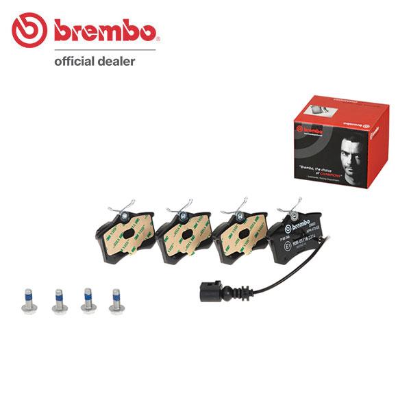 brembo ブレンボ ブラックブレーキパッド リア用 フォルクスワーゲン ルポ 6EAVY H15〜 GTi 1.6L センサー付き