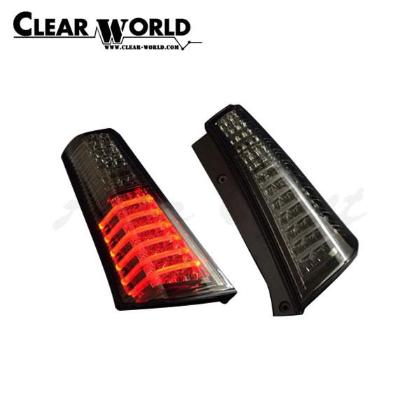 お*ジ様 mh23s クリアワールド　テールランプ　LED テールランプ美品 クリアワールド チューブ フルLED テールランプ / スモーク