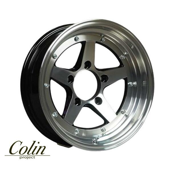 COLIN PROJECT] ジムニー用ホイール 1本 ロンシャン XR4 ブラック 