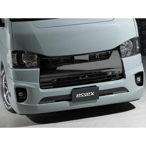 ハイエース　フロントバンパー PROGRESSI フロントバンパー FRP製未塗装 □ハイエース標準 3型