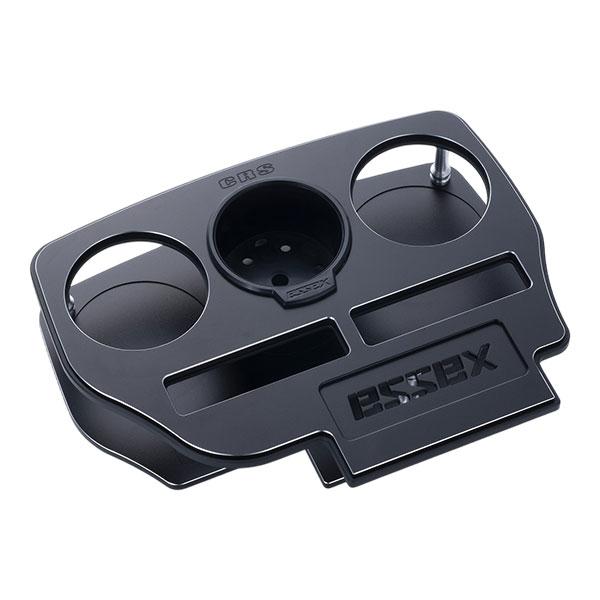 ESSEX CRS ビレットフロントカップホルダーVer.II ブラック ハイエース