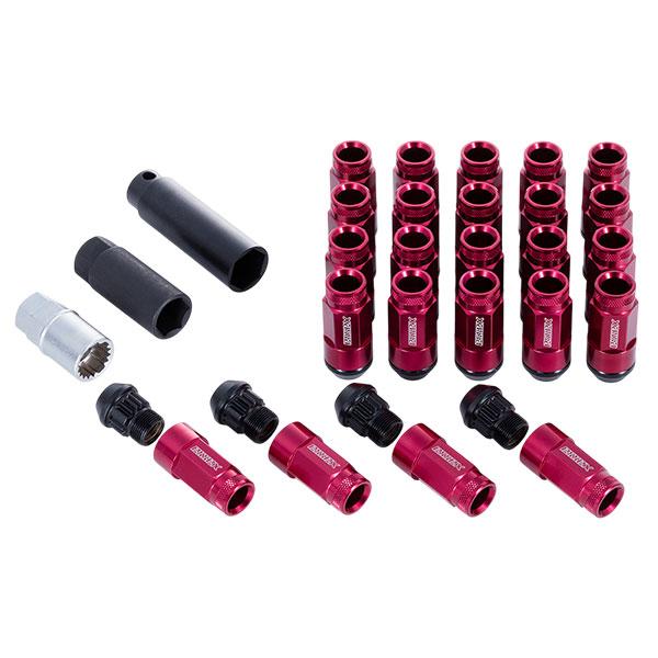 エセックス　ESSEX 2ピース　シェルナット　レッド ESSEX（エセックス） CRS ESSEX M12×P1.5 2ピースシェルナット ミドル