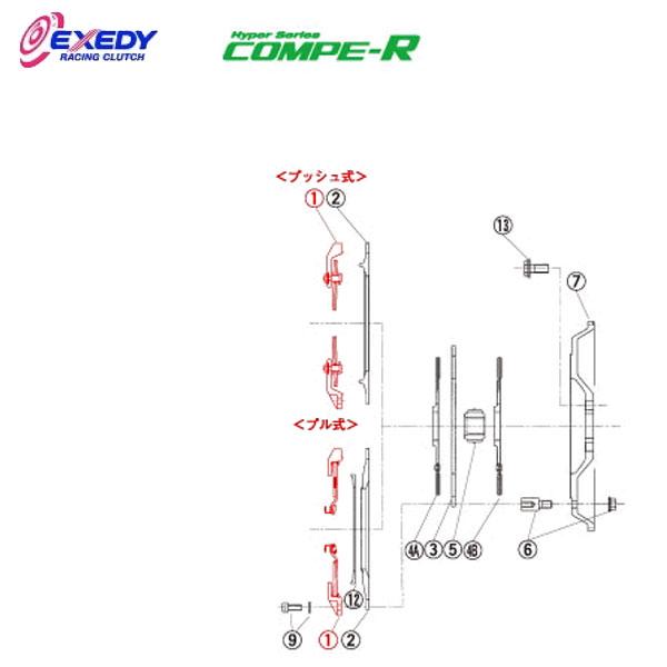 EXEDY（エクセディ） CM35S コンペR MM022SBL (1)C.COVER ランサー