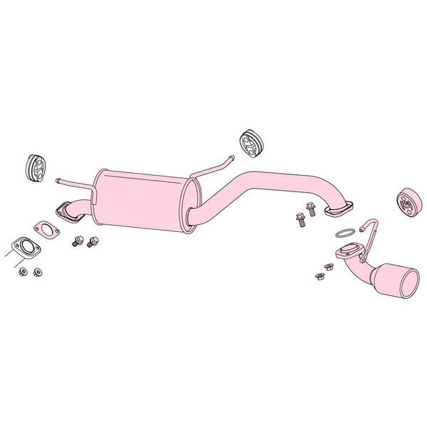 FUJITSUBO（フジツボ） マフラー レガリスK ラパン TA-HE21S H15.9