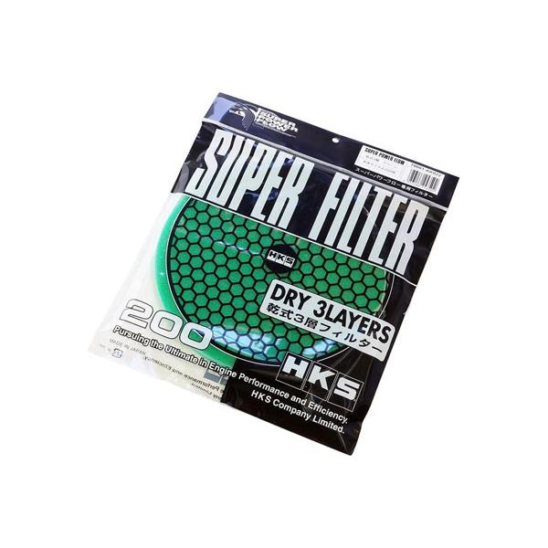 他サイト： HKS Φ200交換用フィルター（カラー：グリーン） (スーパーパワーフローパーツ)の商品画像
