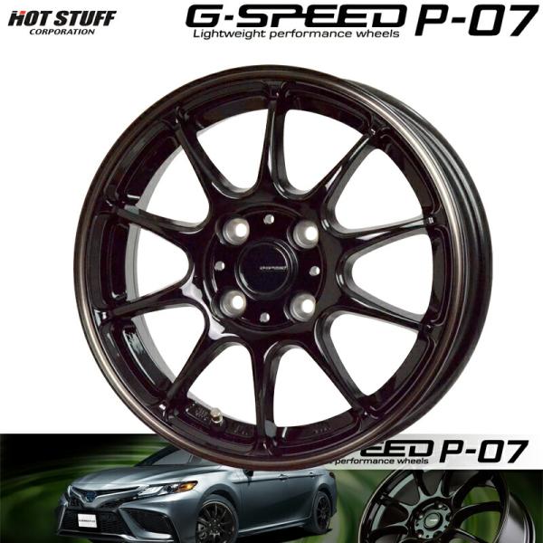 HOTSTUFF Gスピード P-07 ブラック＆ブロンズクリア (BK/BR) 14×5.0J