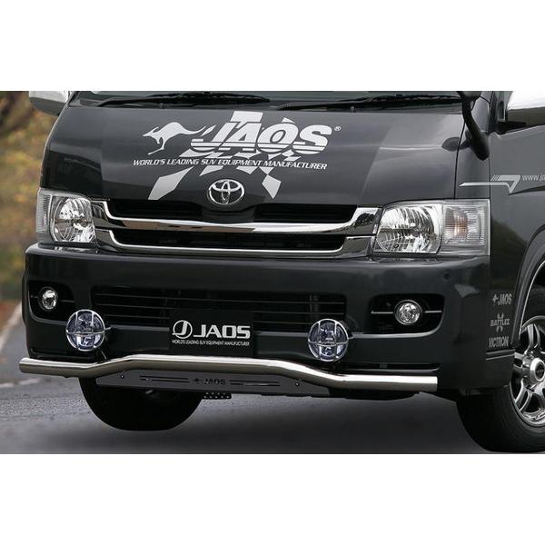 トヨタ ハイエース JAOS フロントバンパー 黒 JAOS フロントスキッド