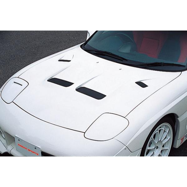 FD3S用FRPボンネット ファーストモールディング」RX-7（FD3S）用エアロボンネット(カーボン