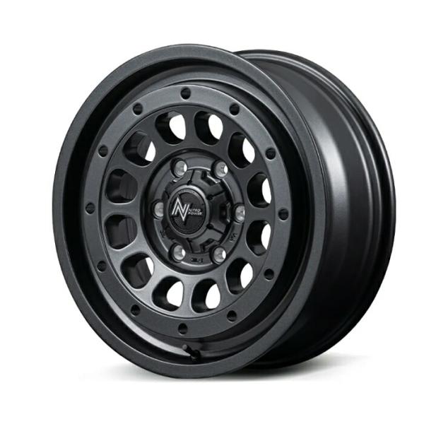 MID NITRO POWER R12 HOWITZER アルミホイール1本 12x4.0B 4H PCD100 +42 (アールジュウニハウザー バレルブラック(BBK))