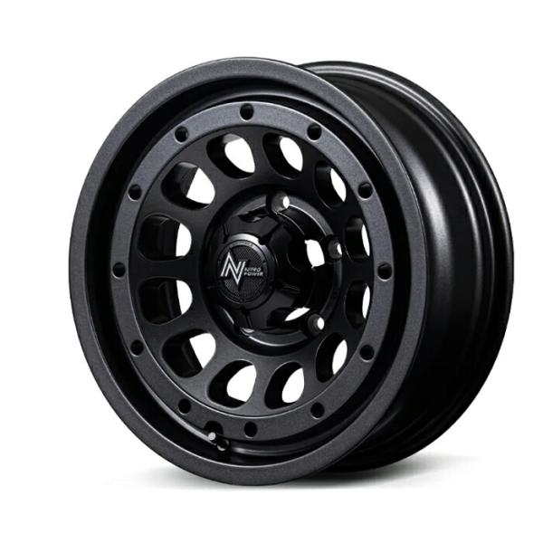 MID NITRO POWER R12 HOWITZER アルミホイール1本 16x6.0J 5H PCD139.7 +0 (アールジュウニハウザー バレルブラック(BBK)) ジムニーシエ