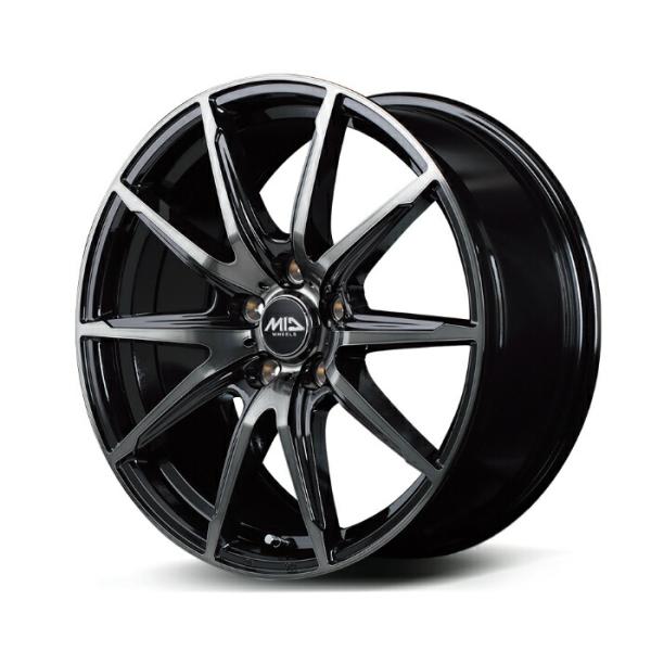 MID WHEELS DR-02 アルミホイール1本 16x6.5J 5H PCD114.3 +38 (ディー
