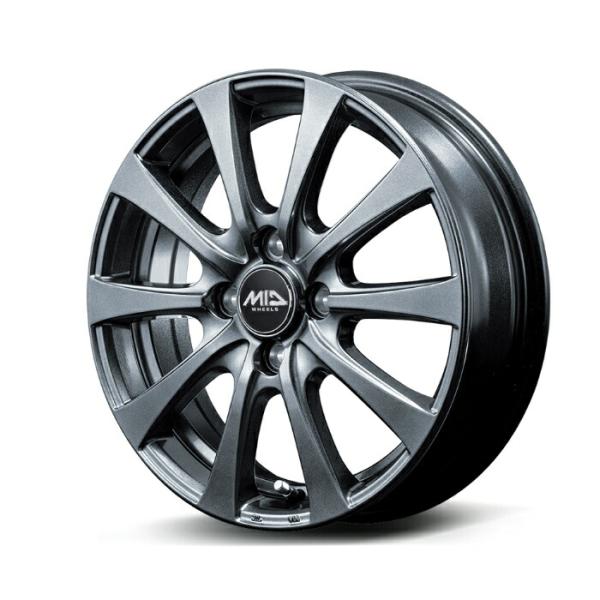 MID WHEELS G10 アルミホイール4本セット 15x4.5J 4H PCD100 +45