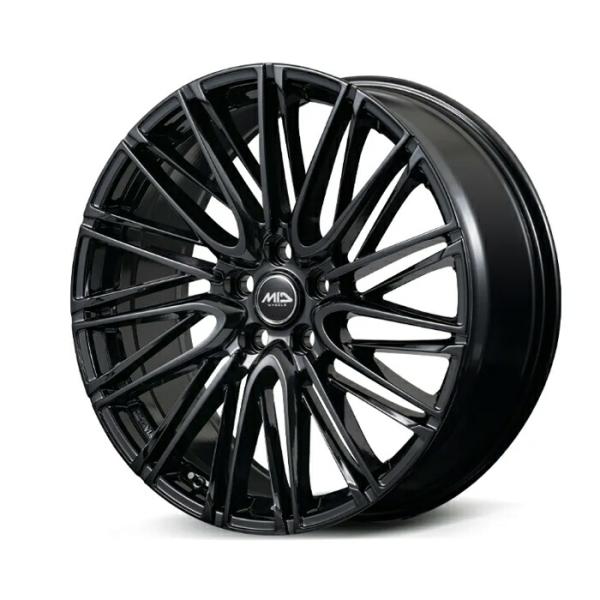 MID WHEELS Lefinada MOTION6 アルミホイール1本 18x7.0J 5H PCD120 +39 (レフィナーダ モーションシックス Gloss black) 40アルファード