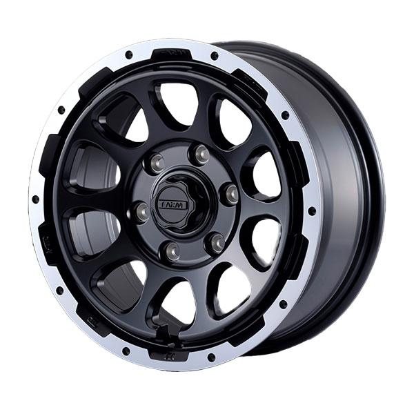 モーターファーム16インチ ホイールセット Motor Farm（モーターファーム） ホイール FARM D10 マットブラック/DC