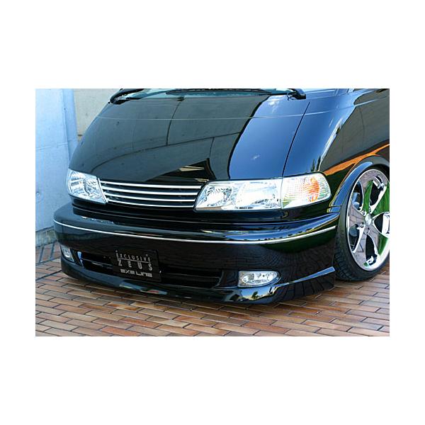 M'z SPEED フロントバンパースポイラー 未塗装 FRP エスティマ 10系 20