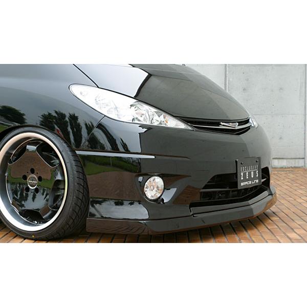 M'z SPEED フロントハーフスポイラー 未塗装 FRP エスティマ 30系 40系