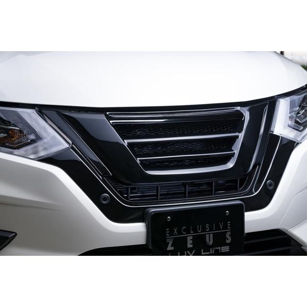 M'z SPEED フロントグリル ブラック(G41) FRP エクストレイル T32系