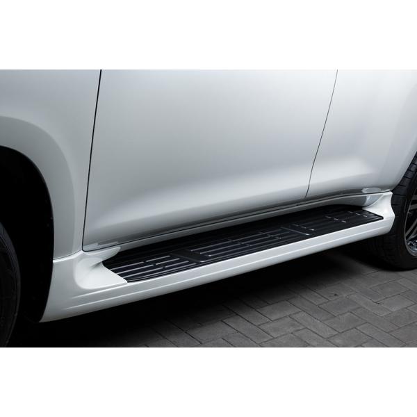 M'z SPEED サイドステップ ホワイト (070) FRP ランドクルーザープラド