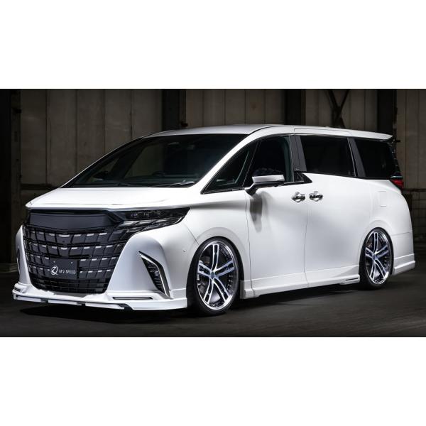 アルファード M'z SPEED 4点キット(マフラー4本出し用) つや消しブラック AES