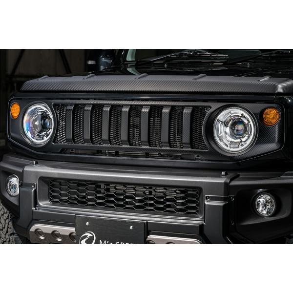 【未使用】ノマド　フロントグリル M'z SPEED フロントグリル 未塗装 ABS ジムニーノマド JC74W R7.4