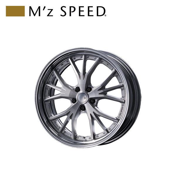 M'z SPEED JJ LAUNCHER 19×7.5J PCD114.3 5H +45 ブラッシュド 19