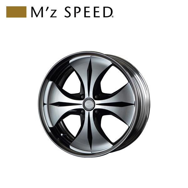 M'z SPEED J-TRIBAL 18×9.5J PCD100 4H +48 ブラック/ポリッシュ 18
