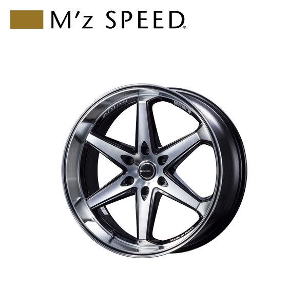 M'z SPEED juno LC150 22×9.5J PCD139.7 6H +24 ブラック/ポリッシュ