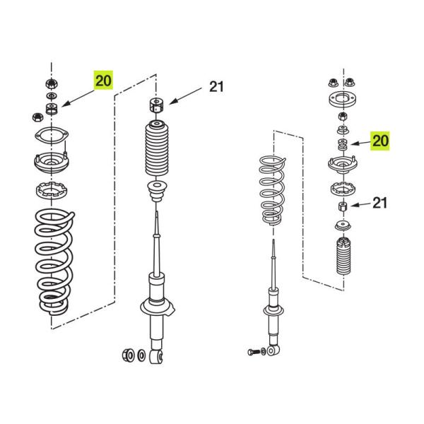 ニスモ　BNR32用フロントアッパーリンク強化ブッシュ1台分セット NISMO | NISMO PARTS CATALOGUE | Front Upper Link Set [for