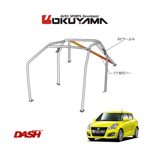 OKUYAMA（オクヤマ） DASH ロールバー スチール製 スイフトスポーツ