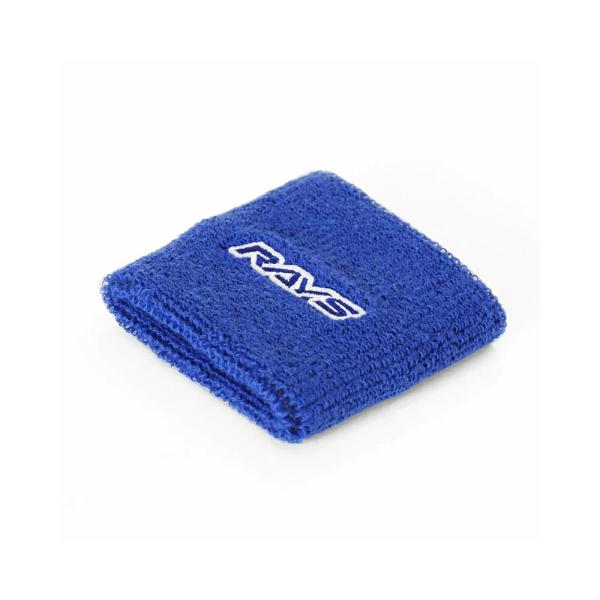 RAYS オフィシャルグッズ (レイズギア) リザーブタンクカバー (RAYS) ブルー RAYS LOGO RESERVOIR TANK COVER BL(Blue)