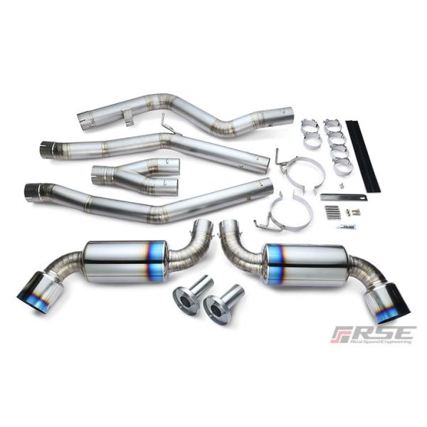 RSE リアルスピードエンジニアリング フルチタンマフラー タイプD (デュアル) スープラ DB02 DB06 DB42 B58