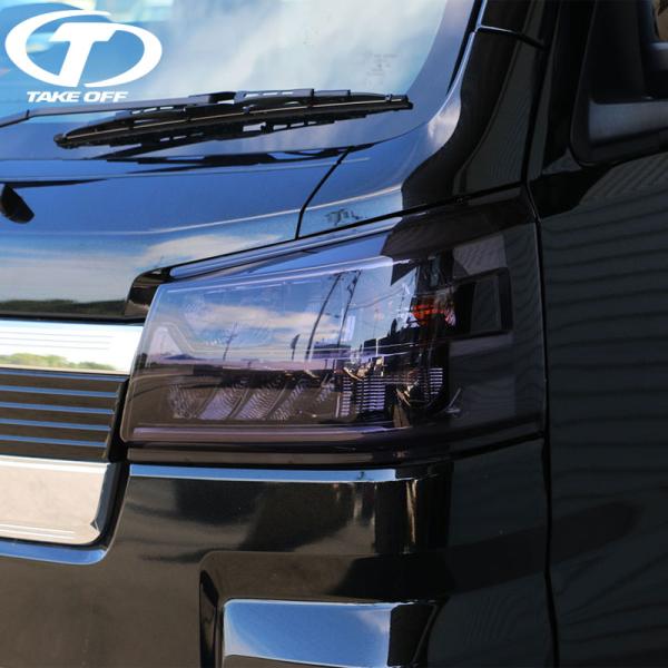 ハイゼット ヘッドライトカバー S500P 後期 テイクオフ ライトスモーク auto-craft_takeoff-lec-0135